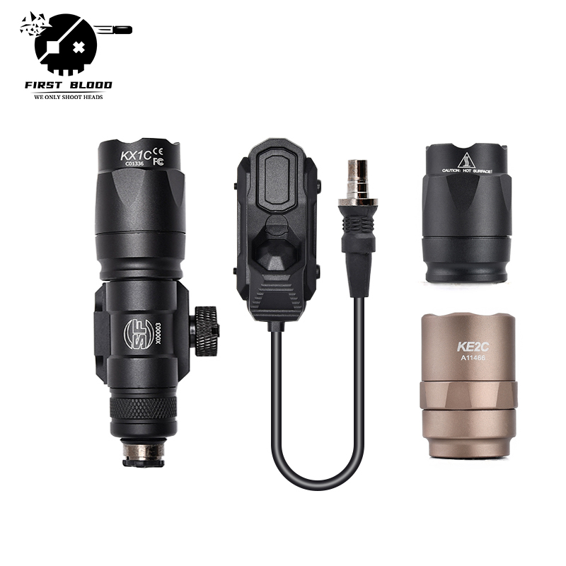 Light Switch - AXONスイッチ付きSurefire懐中電灯用タクティカルランプヘッド 20mmピカティニーレール対応MLOKキーモッドライトマウント M300/M600用