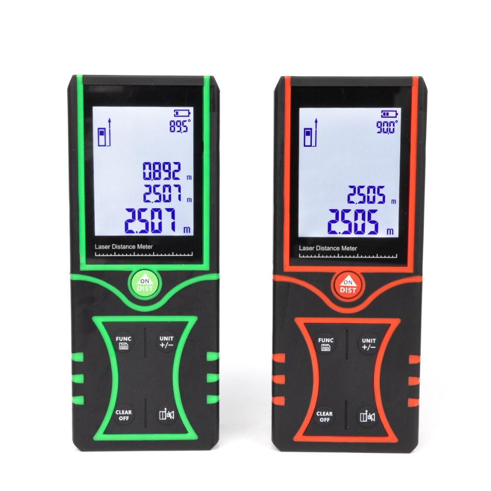 Tape Measure - モデルGS-16 工業用赤色レーザーテープメジャー 120m レーザー距離計 レンジファインダー IP54等級