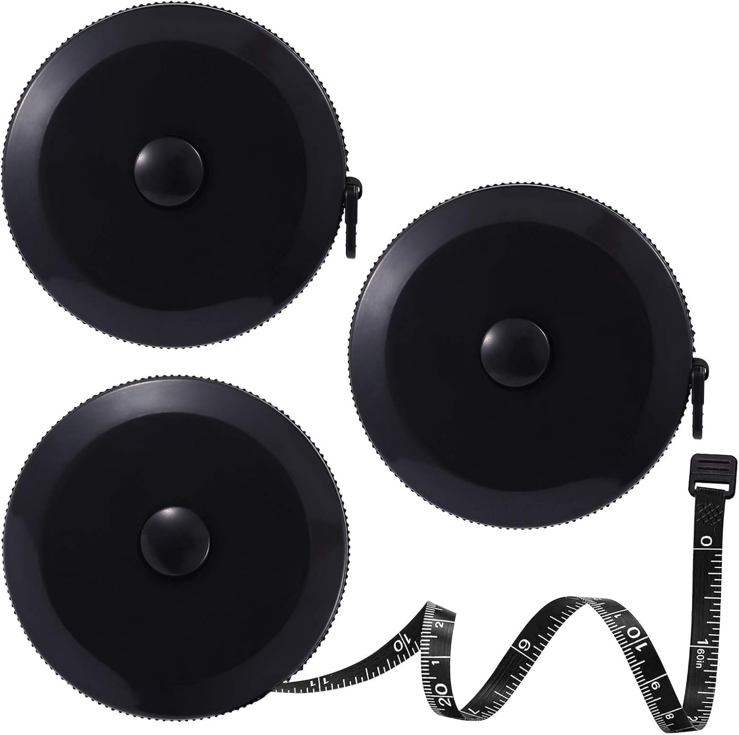 Tape Measure - 150cmミニテープメジャー、テープ定規キーホルダー、測定テープ、衣類サイズ測定テープ、携帯用裁縫道具アクセサリー