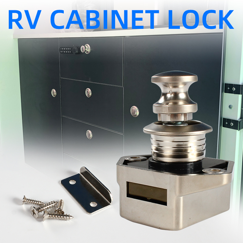 Door Lock - TYTXRV モーターホームボートラッチハンドル 20mm プッシュロックボタン 20個/箱 RV大型キャビネットプッシュロック