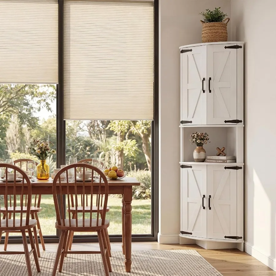 64.8インチの高さの、扉付きのキッチン用コーナーキャビネッ - Cabinet Hinges のレビューと価格