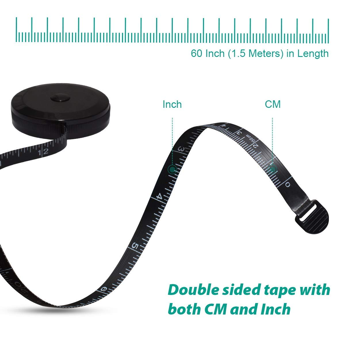 150cmミニテープメジャー、テープ定規キーホルダー、測定テ - Tape Measure のレビューと価格