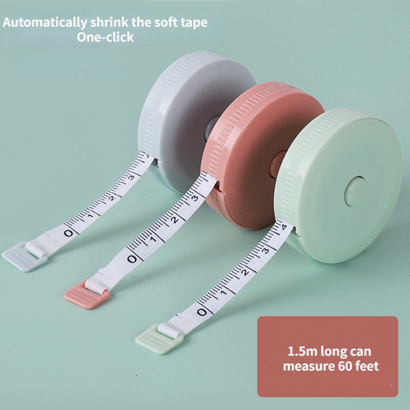 1/3 個人体測定円形巻尺ポータブルスプリングリバウンドデザ - Tape Measure のレビューと価格