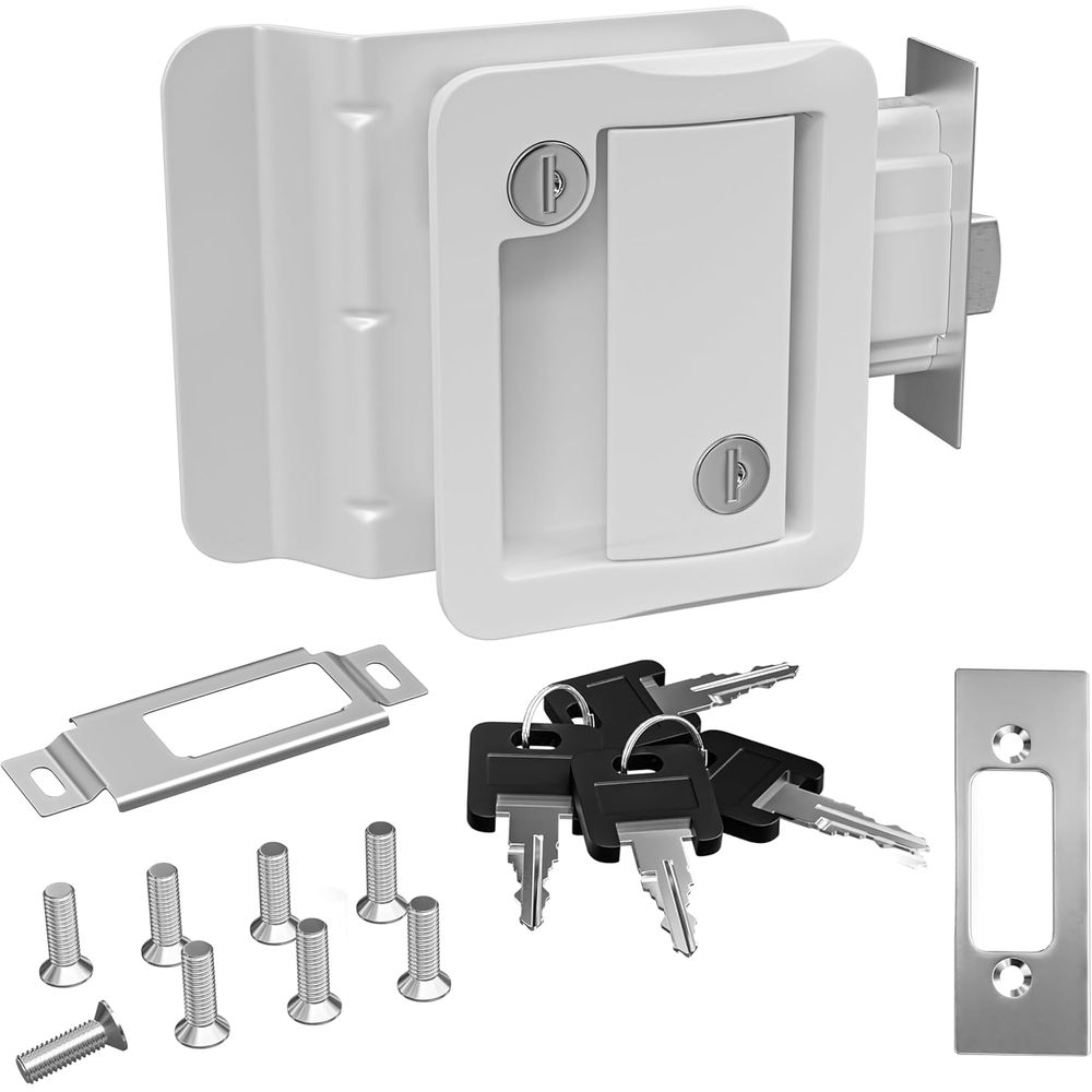 RVドアロック交換用パドルデッドボルト、キャンピングカーのド - Door Lock のレビューと価格