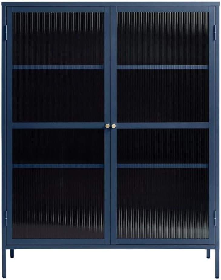 # モダンなスチール製ディスプレイキャビネット、2枚のヒンジ - Cabinet Hinges のレビューと価格