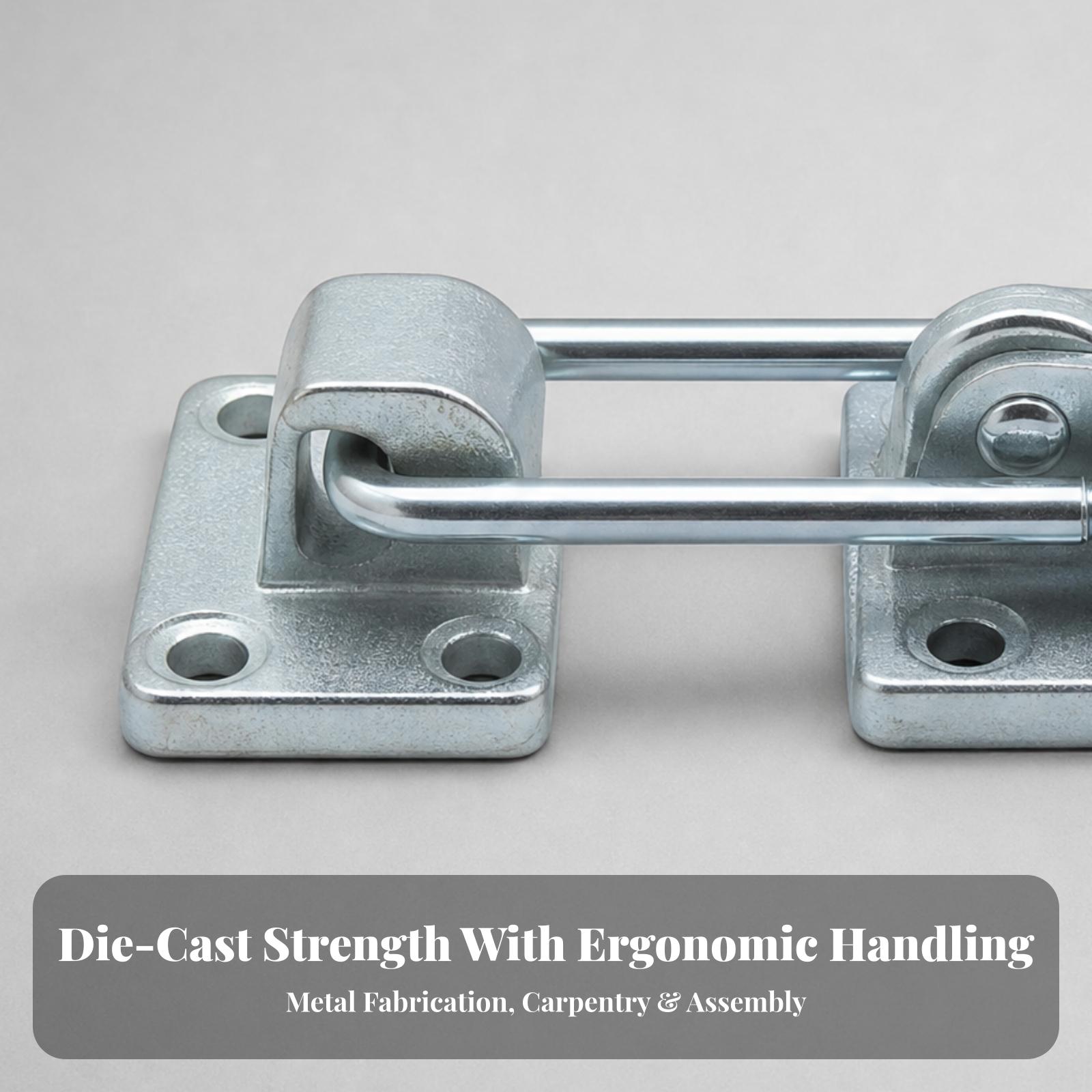 調整可能なクランプロック式の鉄製トグルラッチ。220mmの赤 - Door Handle のレビューと価格